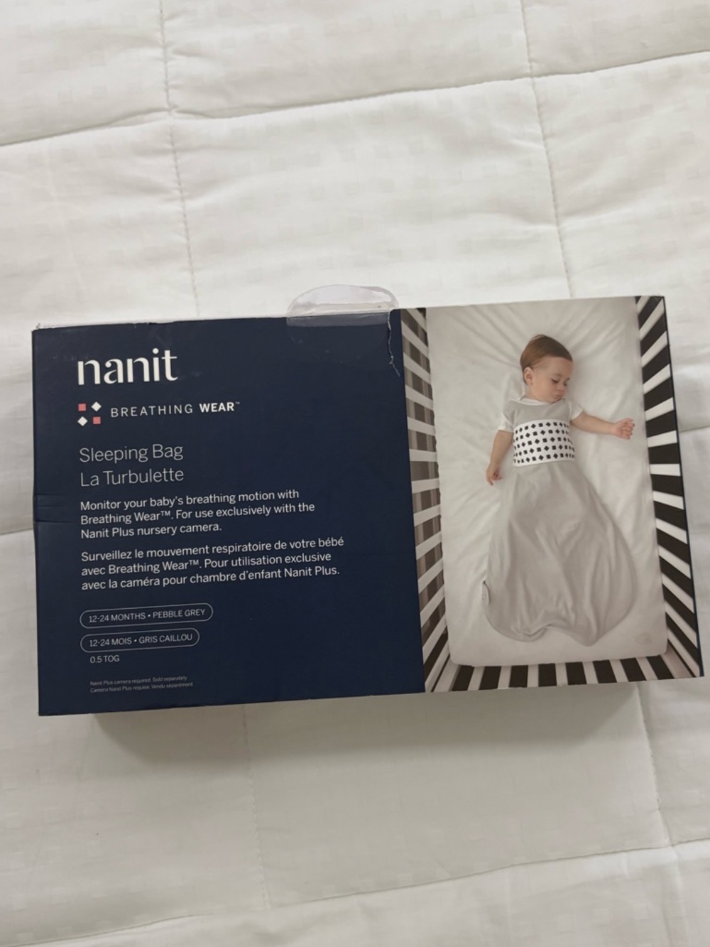 Nanit Breathing Wear Grey Sleep Sack - size 12-24 months - Picture 4 of 5